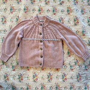 Madewell Blush Pink Cable Knit Cardigan - Small